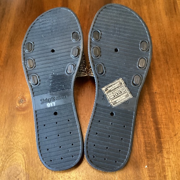 Juicy Couture Embellished Studded Bejeweled Slide Sandals, Size 9 NEW - Picture 5 of 7